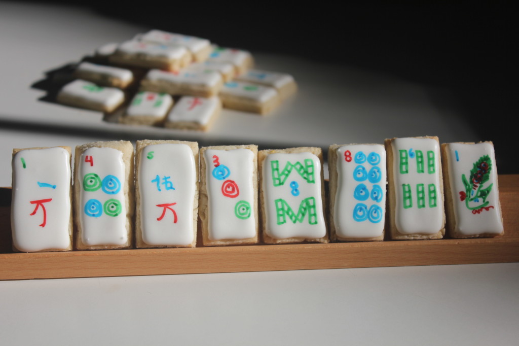 Mahjong Tile Cookies | SugaredAndIced.com