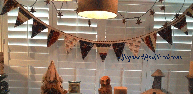A Patriotic Pennant Banner