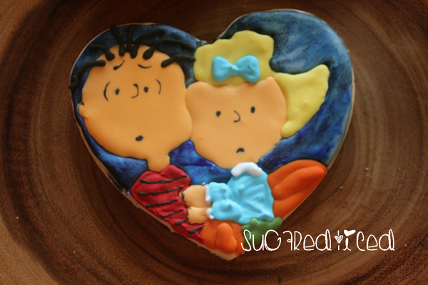 Sally and Linus Great Pumpkin Cookies | SugaredandIced.com