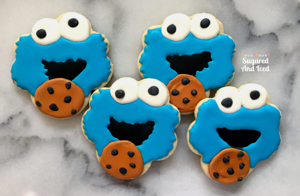 Cookie Monster Cookie | SugaredAndIced