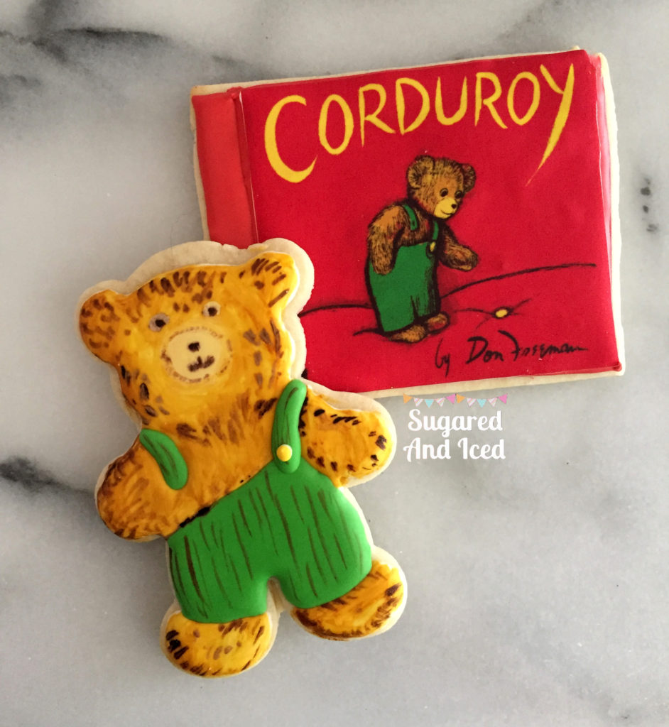 Corduroy Bear Cookies | SugaredAndIced.com